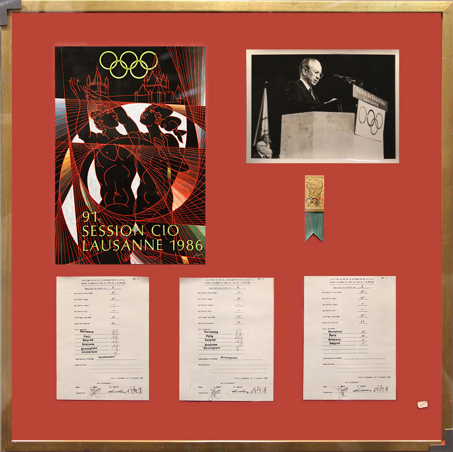 1986 年巴塞罗那申办第 25 届夏季奥运会的投票结果